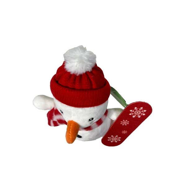 Gigglescape 7.5" Snowman With Snowboard Christmas Plush Toy - Picture 5 of 12